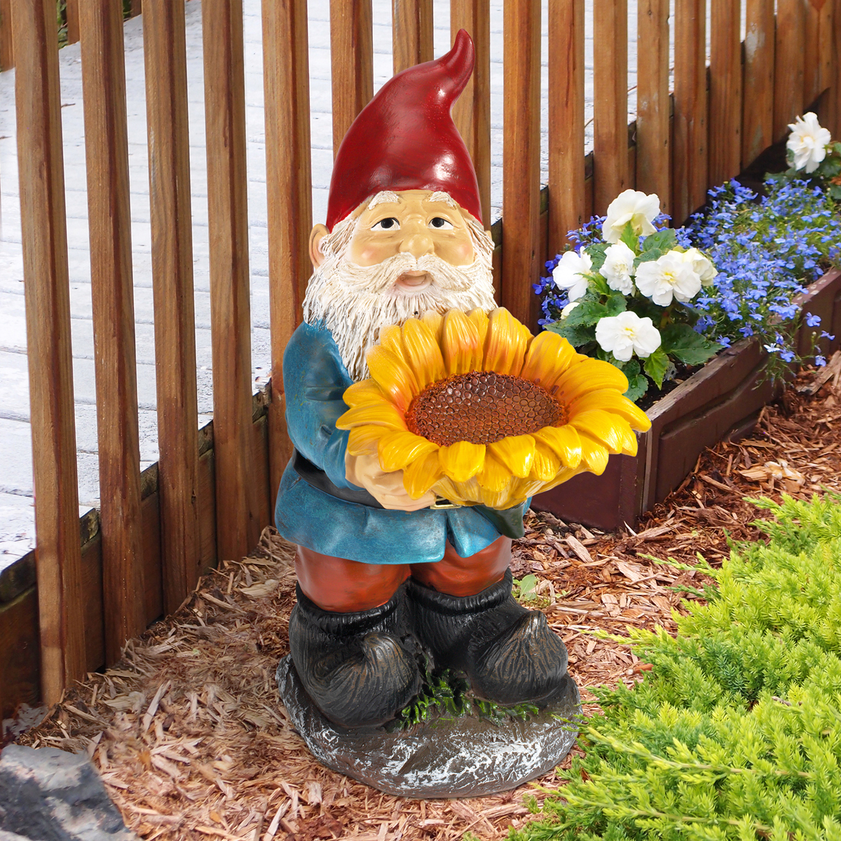 Image Thumbnail for Dt Sunflower Sammy Gnome Statue